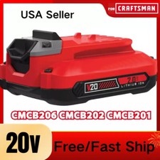 PACK For Craftsman V20 20 Volt MAX 2.0Ah Li-ion Battery CMCB204 CMCB202 CMCB201