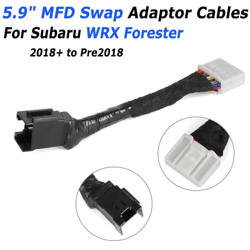 5.9" MFD Swap Adaptor Cables For 2018+ Subaru WRX Forester Pre2018 WRX,Forester - Picture 1 of 10