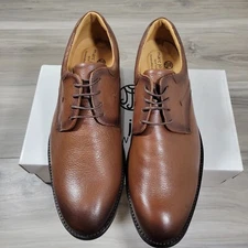 Marc Joseph Shoes Men's 12 Cognac Grainy Vanderbilt Ave New