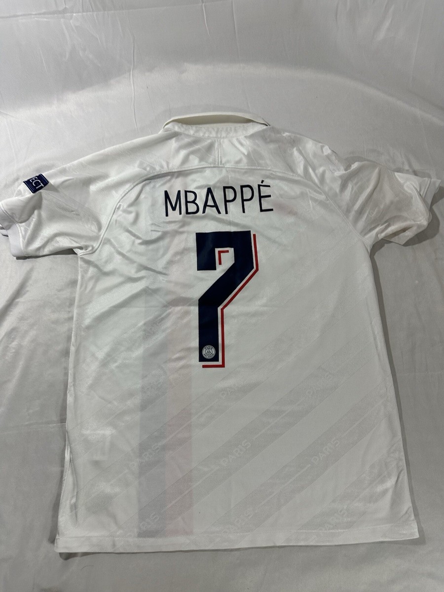 NIKE PSG MBAPPE# 7 PARIS SAINT GERMAIN Third 3rd JERSEY UCL Font