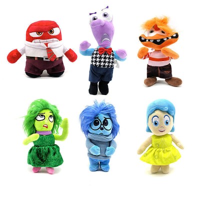 Inside Out Plüsch Spielzeug Wut Ekel Anger Disgust Fear Sadness Anxiety Puppe7.