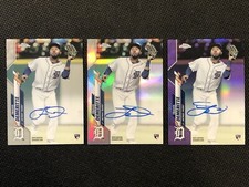 2020 Travis Demeritte Topps Chrome Rookie Auto Purple, Refractor, & Base Lot