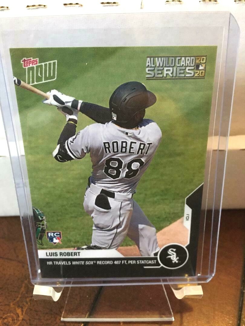 2020 TOPPS NOW LUIS ROBERT AL WILD CARD SERIES ROOKIE RC # 349 CHICAGO WHITE SOX