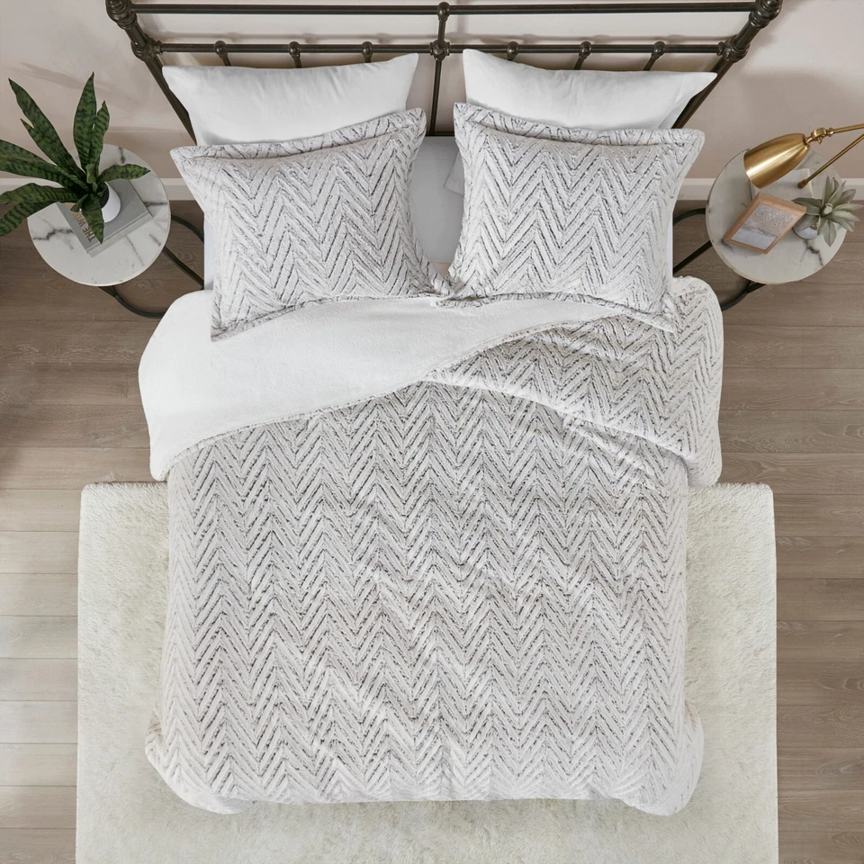 Juego de edredón alternativo Madison Park Ultra Plush Down Twin Full Queen King Foto 4 de 4