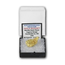 Authentic Marble Rock Placer Eugene Range Humboldt Co. Nevada 3.3g Gold Nugget 5174.49 per troy oz