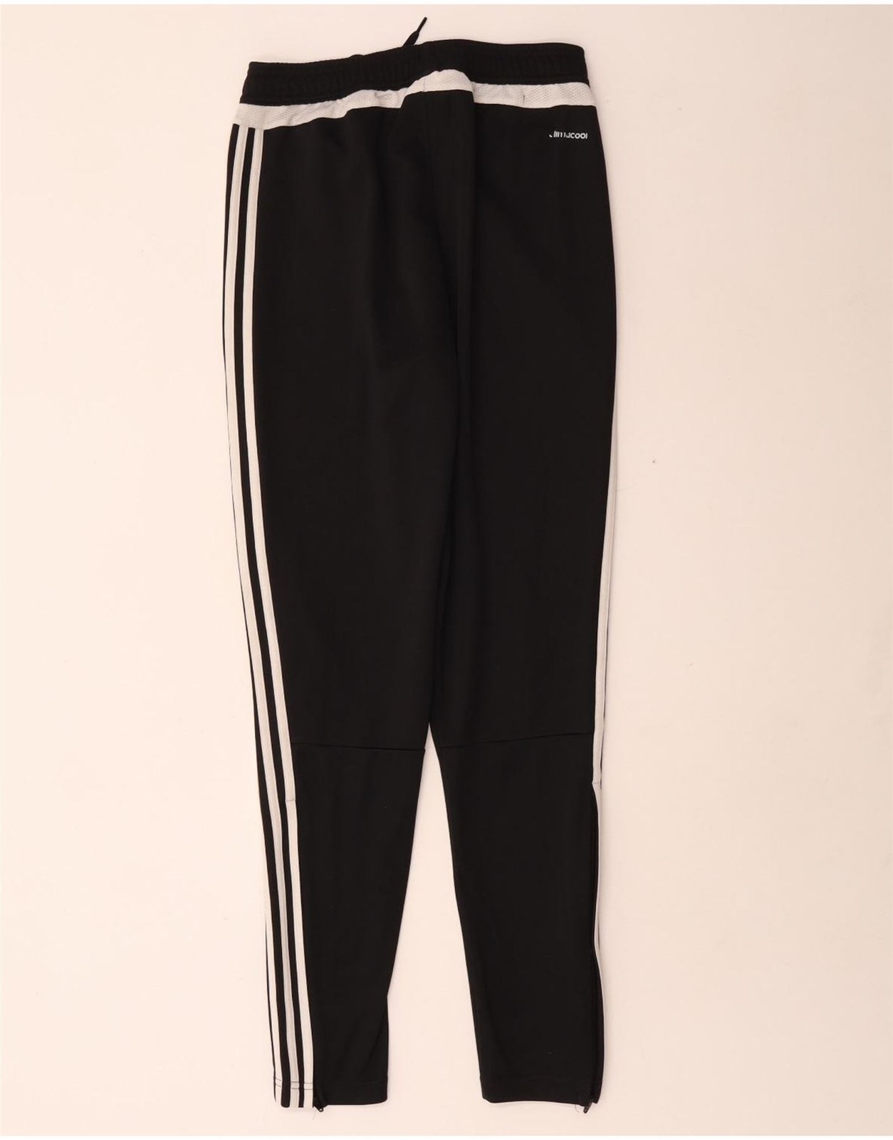Adidas Mens Climacool Tracksuit Trousers Small Black Colourblock Polyester BS26 image 2