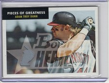 2007 BOWMAN HERITAGE ADAM TROY DUNN GAME-USED JERSEY RELIC #PGAD