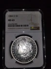 1884-O Morgan Dollar - MS-63 ngc
