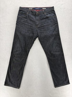 Alberto Stone Modern Fit Jeans Mens 36x32 Blue Dark Wash Regular Stretch Denim