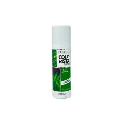 L Oréal Paris Colorista Hair Makeup Temporary 1-Day Spray, #BrightGreen, 2 OZ