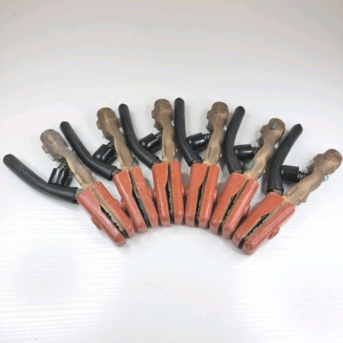 Lot of 6 Welding Stick Stinger Electrode Holder Clamps Only No Insulation