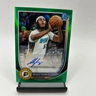 2025-26 Bowman Basketball #BCA-MT Myles Turner Green Refractor Auto /99 Pacers