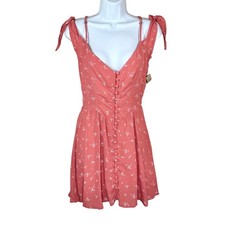 Flynn Skye Strappy Off Shoulder Floral Summer Mini Dress Medium NWT