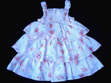 Janie and Jack Baby Girl's Floral Tiered Smocked Dress Size 6-12 Months NEW