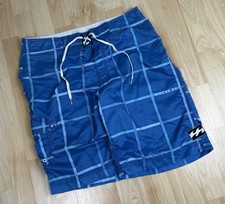 Vintage Y2K Billabong Embroidered Board Shorts / Swim Trunks / Blue / Size 34