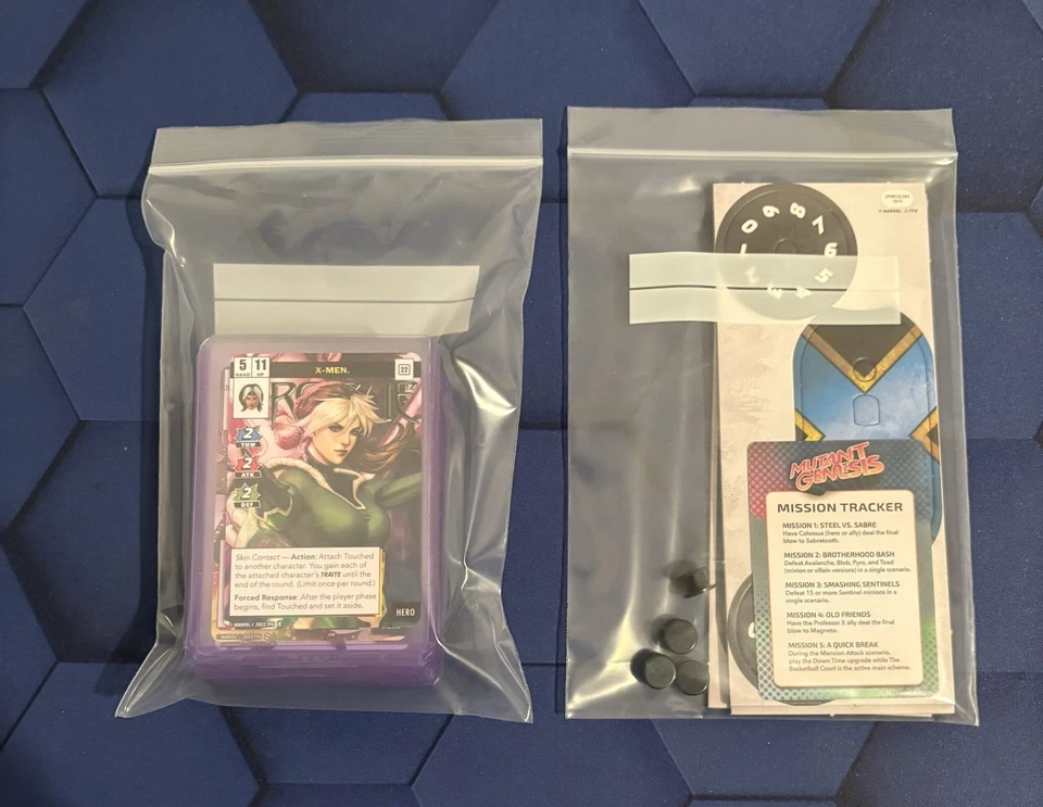 Marvel Champions Mutant Genesis promo 1 set 24 X-Men art cards +2 Dials +Tracker - Image 3 of 3