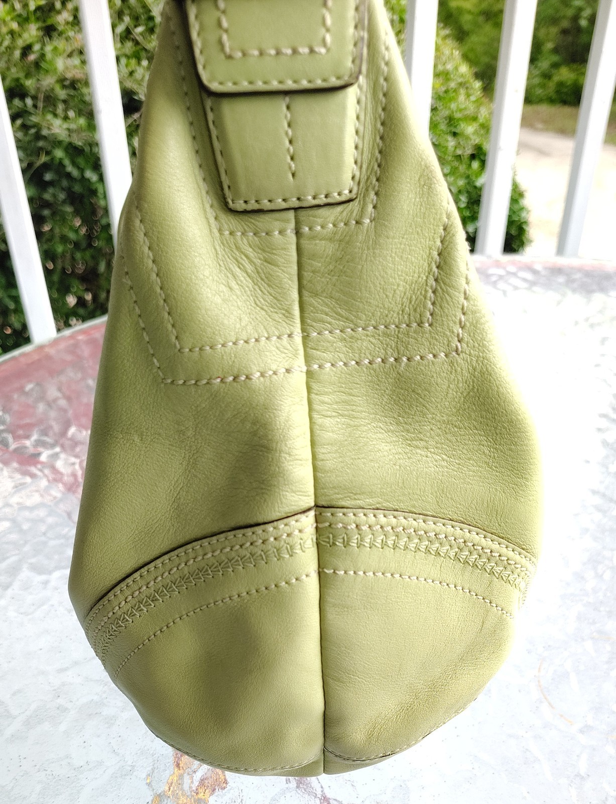 Coach MEDIUM Vintage 15076 Lime Green Y2K Soho Hobo Handbag image 4