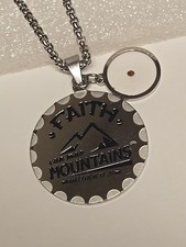Elegant Mustard Seed Inspired Stainless Steel Necklace Faith Can Move Mountains
