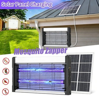 Solar Bug Zapper Outdoor, 4500V Mosquito Zapper with 3M Cable &10W Solar Panel,g