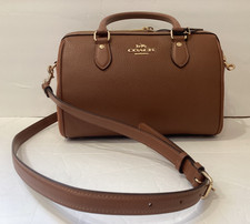 Coach Rowan Satchel Bag Brown/Maple Color