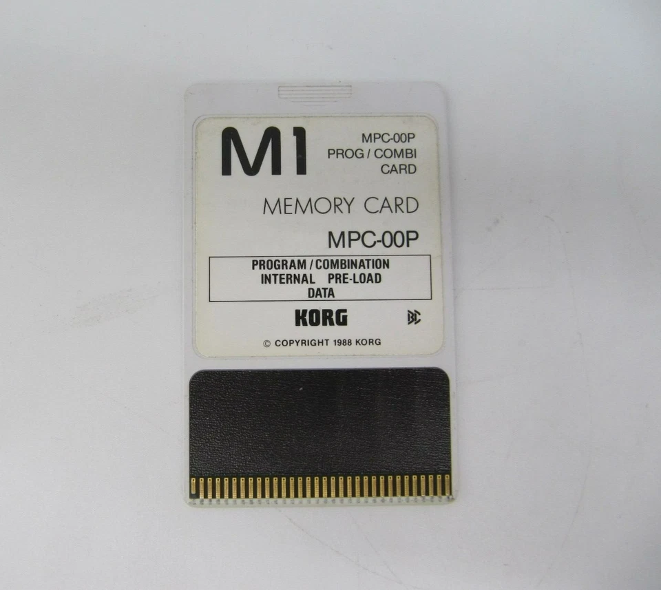 Korg M1 MPC-00P PROG/COMBI Memory Card Used from Japan - Image 2 of 3