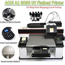 ACHI A1 6090 Format UV Printer XP600 Printing...