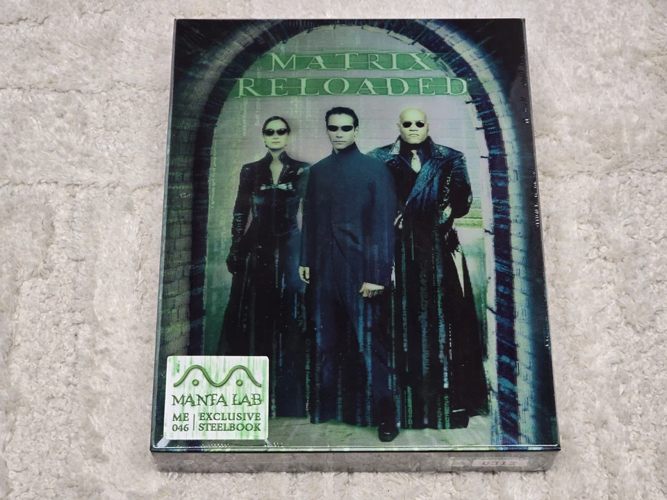 THE MATRIX RELOADED MANTA LAB DOUBLE LENTICULAR FULL SLIP STEELBOOK -  BRAND NEW - Image 3 of 4
