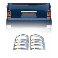 RüCklicht Leisten Heckleuchte FüR VW Transporter T5 2003-2010 Edelstahl 2Tlg