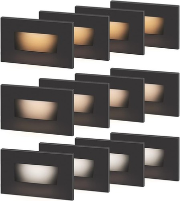 #ad 12 Pack LED Step Lights 12V 24V 3 Color 3.5W Oil Rubbed Bronze Finish $163.19
