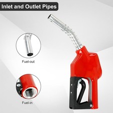 3/4"Inlet 15/16"Outlet Auto Fuel Nozzle, Shut Off Fuel Nozzle w/ 3-speed Padlock