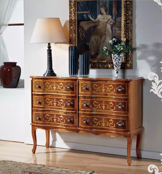 Hochwertige Kommode Klassische MöBel Luxus Sideboard Schrank Holz Regal-image