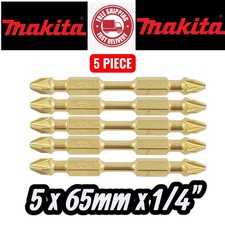Image of Makita B-52928 Impact Gold Xtreme Torsion Double Ended PZ2 Bits 65mm (5 Piece)