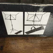 NEW Cordoba Collapsible Aluminum Music Stand with Carrying Bag - Black