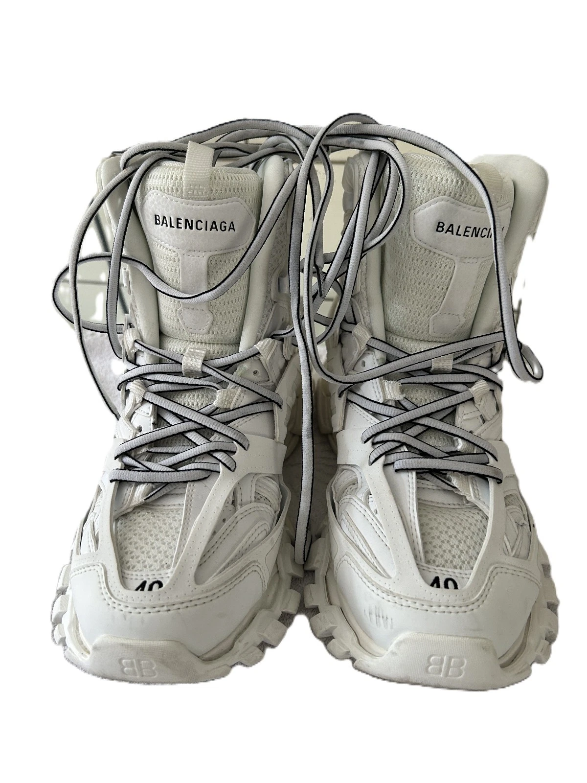 Balenciaga — Balenciaga Track High Top Hike Sneakers White 40