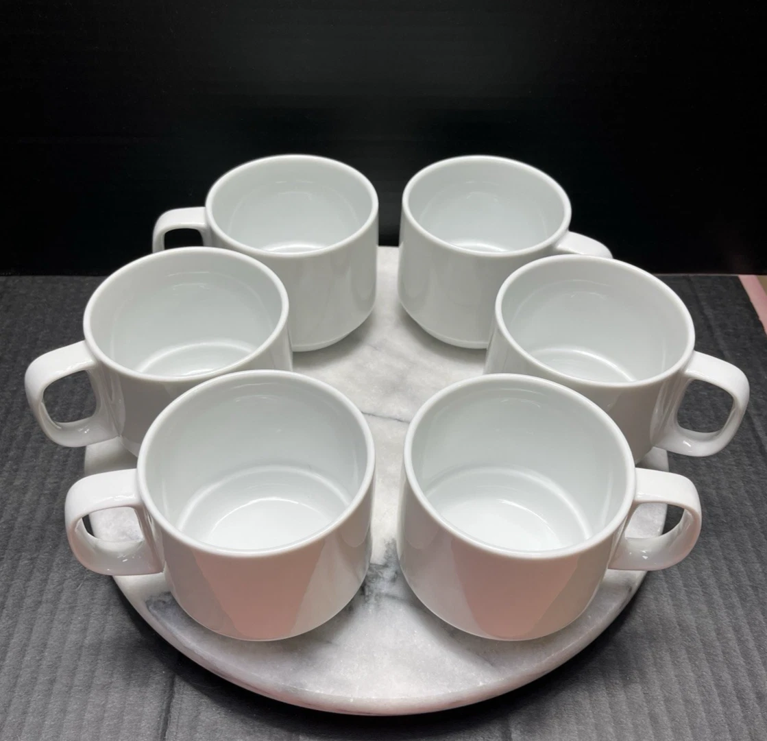 blue coffee cup set Porcelain Coffee Mug Set Of 4 - Cups With Big Handle for Tea, Cappuccino, Latte and Chocolate, Hot or Cold Drinks main image 1