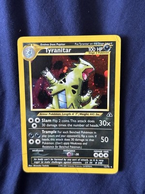 Tyranitar Neo Discovery Holo Rare 12/75 Pokémon Card Unlimited | eBay