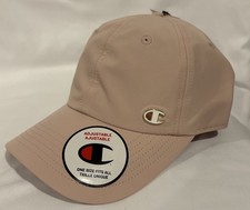 Champion Beige Adjustable Baseball Cap C Logo Polyester One Size Unisex