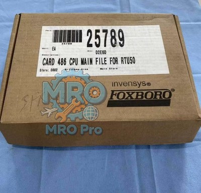 FOXBORO CARD 486 CPU MAIN FILE FOR RTU50 New 0301057F SF0520C563 25789 module