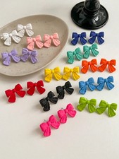 Yellow Bowknot Stud Earrings Fashion Casual Simple Gift For Mom