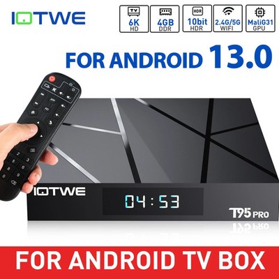 T95 PRO Android 13.0 TV BOX 5G WLAN6 6K HD 128GB 4 Core Smart Media Player 2026