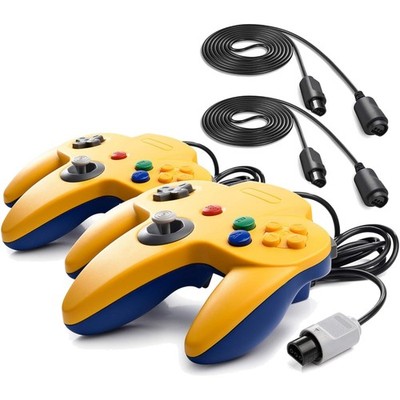 N64 Controller 2 Stück Verlängerungskabel 6ft Retro Joystick Gaming Zubehör