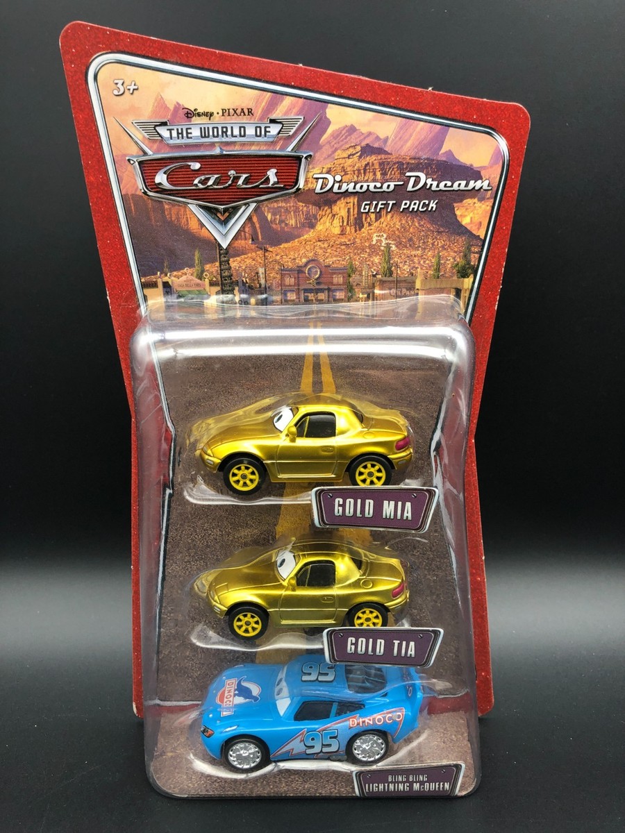 Disney Pixar Cars Dinoco Daydream Gift 3 Pack Gold Mia Tia Bling