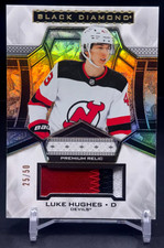 2024-25 Upper Deck Black Diamond - Luke Hughes #BDB-LU -Premium Relics Patch /50
