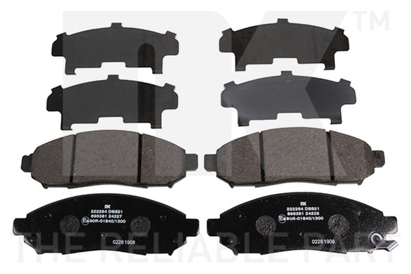 Bremsbelagsatz Scheibenbremse NK 222264 FüR Pathfinder NP300 R51 D40 Navara 3-image