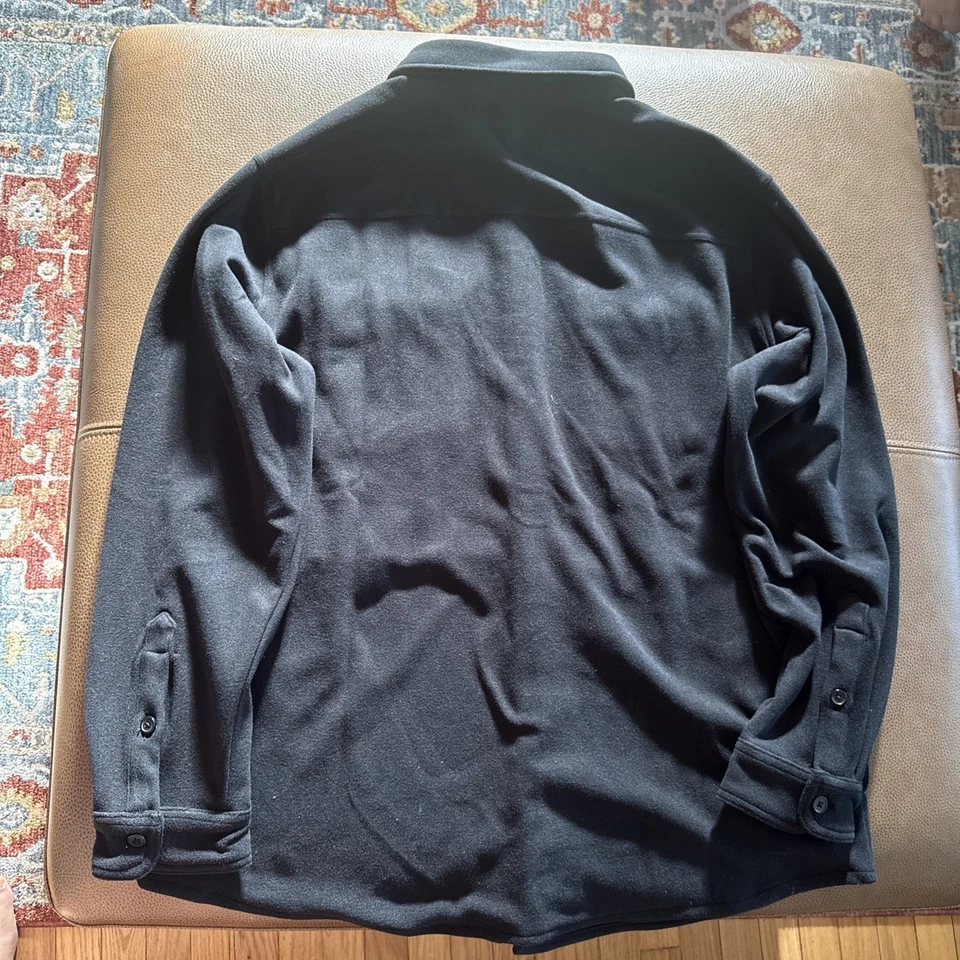 Kirkland Signature Hombre Camisa Chaqueta Negra Talla XL Botones 4 Bolsillos Nueva con Etiquetas Foto 2 de 2