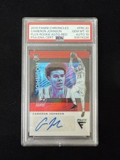 2019 Panini Chronicles CAMERON JOHNSON Flux Red #FRCJO PSA 10 Auto 10 Rookie RC