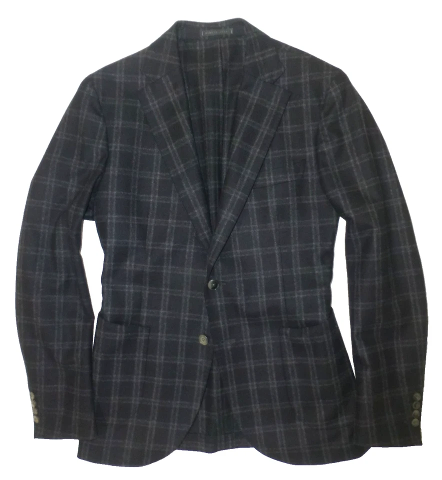 L.B.M. Jaqueta 1911 Blazer 50R/40R Xadrez Excelente Estado Casaco Esportivo Cinza Preto - Imagem 2 de 4