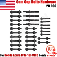 New For Honda Acura B16 B18 GSR VTEC Cylinder Head Cam Cap Bolts Hardware 28 PCS