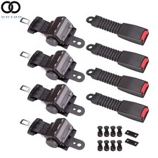 Set of 4 42" Retractable Golf Cart Seat Belts Lap For EZGO /Yamaha /Club Car