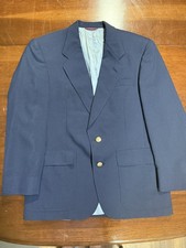 Jack Nicklaus Tournament Series Golf Blazer Mens 42R Wool Blend Navy Blue